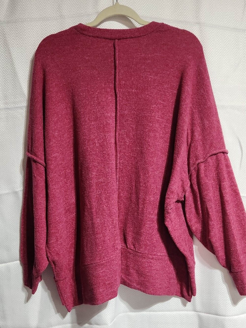 1X Zenana Outfitters Rosewood Pullover Sweatshirt - Picture 2 of 7